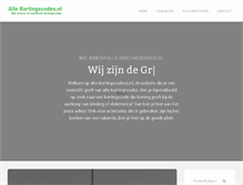 Tablet Screenshot of alle-kortingscodes.nl